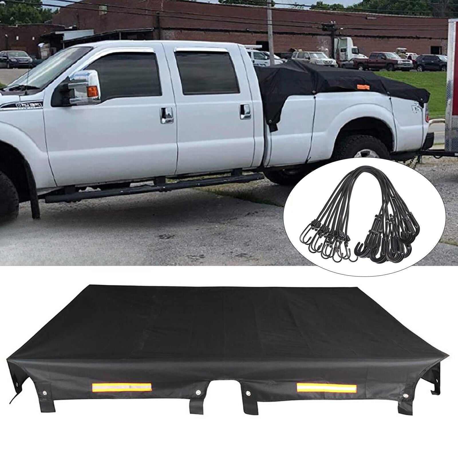truck bed tarp cover Oxford Tonneau Cover Truck Bed 5.8Ft For 14-19 Chevy Silverado GMC Si