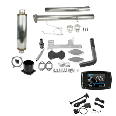 4" DPF EGR DEF Delete Kit for 6.7 Cummins Dodge Ram - Overall View