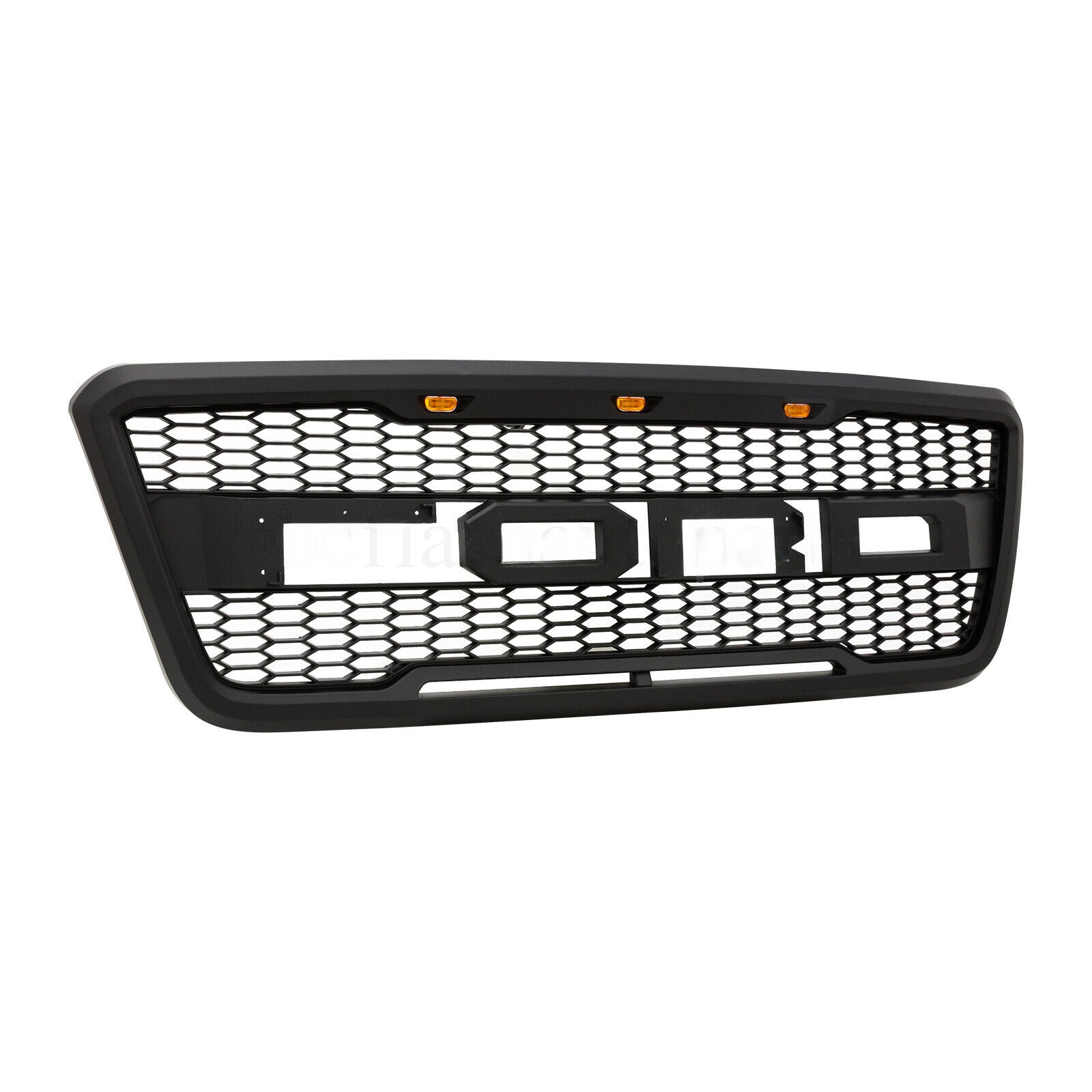 Front Bumper Grill Grille Raptor Style Matte Black For 2004-2008 Ford F150 F-150