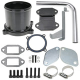EGR & Throttle Valve Delete Kit components laid out for Dodge Ram 6.7L Cummins 2007-2009 installation