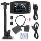 H&S Mini Maxx V1 Tuner installed on 2011-2014 Duramax LML dashboard showing real-time performance metrics