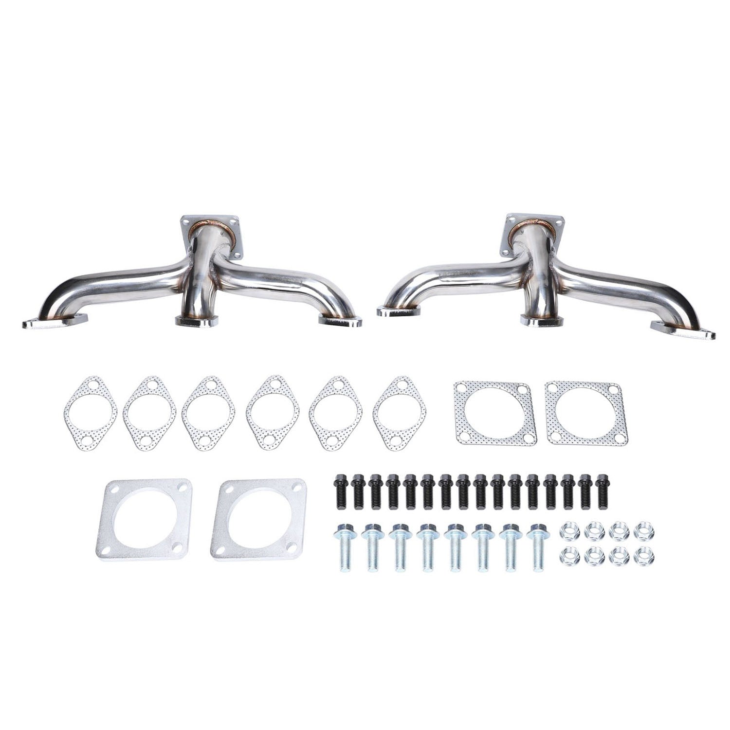 Exhaust Manifold Headers for 1932-1953 Ford Flathead V8 Car Pickup Truck Shorty Stainless Steel