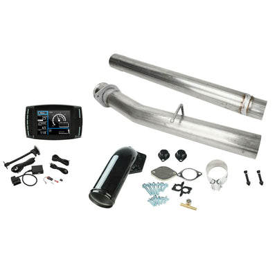 4 Inch CAT DPF Delete Pipe EGR Delete Kit DPF Tuner for 6.4L Ford F250 F350 2008 - 2010 Full Set