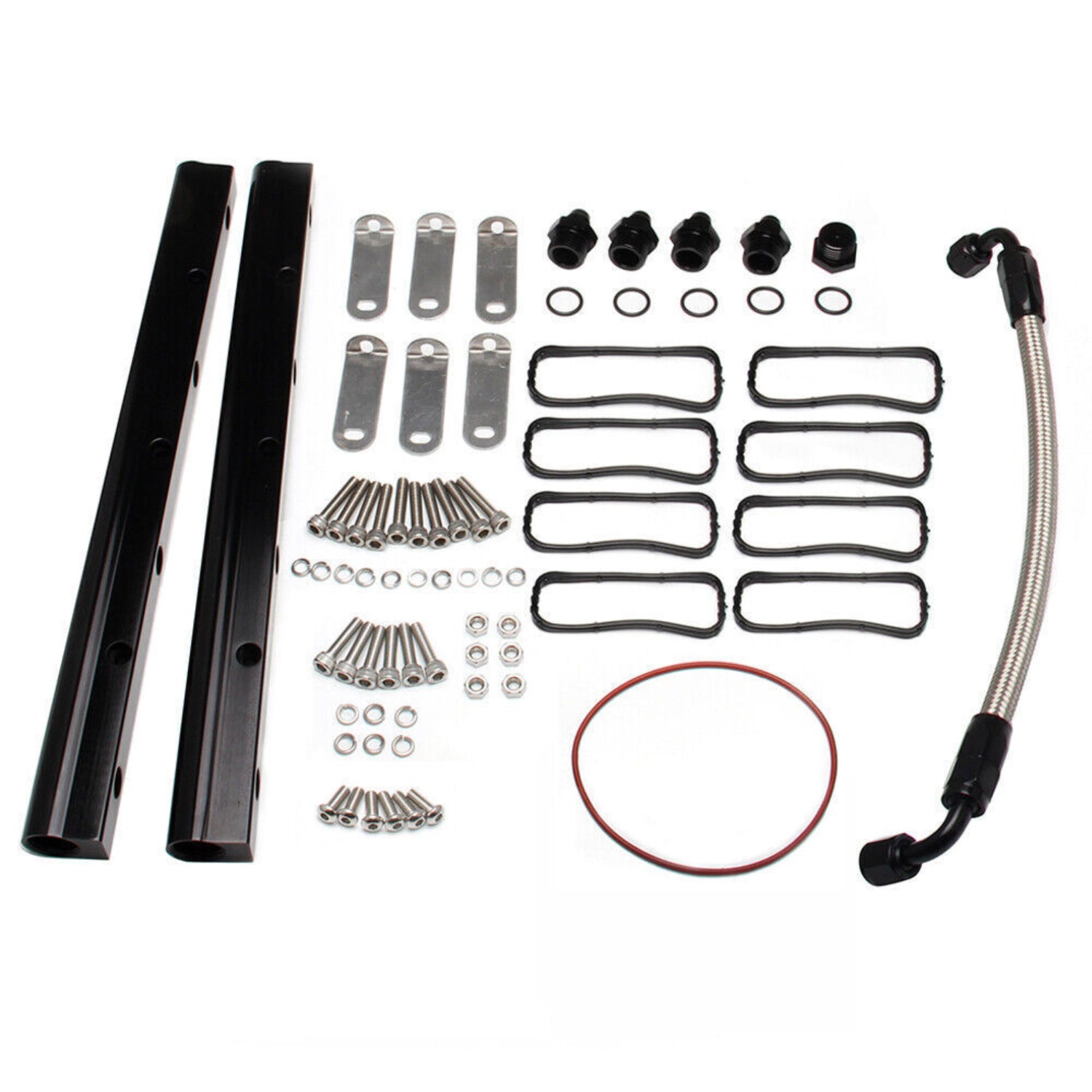 Billet Fuel Rail Kit for 4.2L 5.3L 5.7L 6.0L LS LS1 LS2 LS3 LS6 Intake Manifold +Hardware