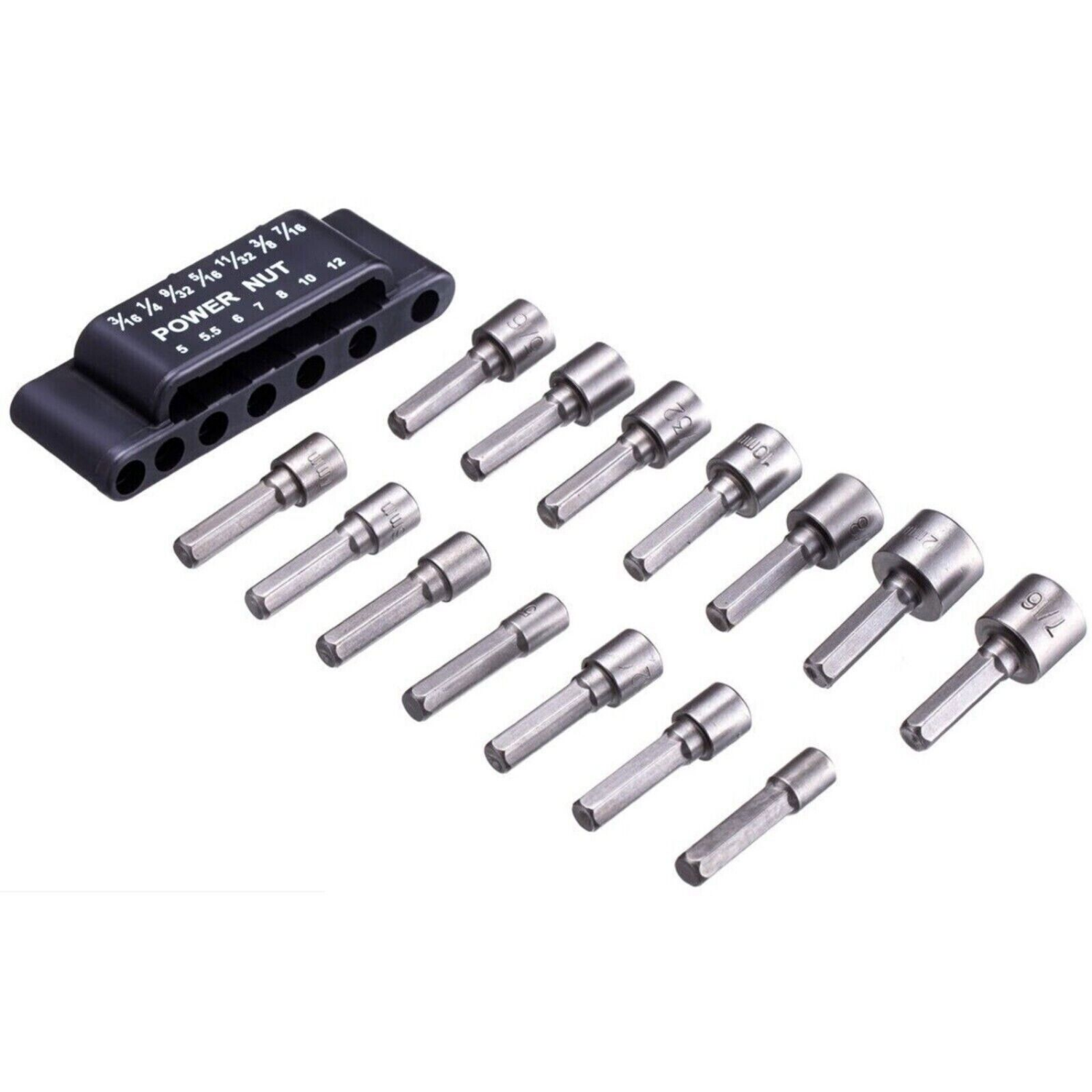 Bit Nut Compressor Power Nut Driver Bit Set Dual 1/4