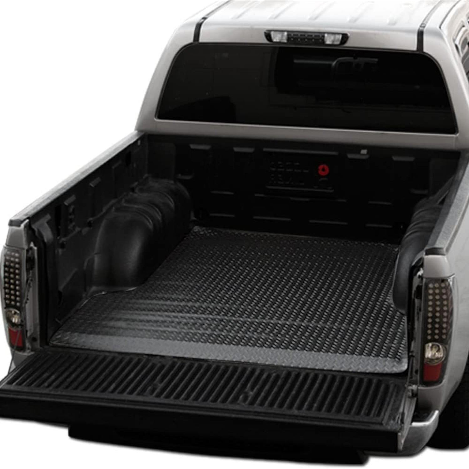 6.4 ft Blk Rubber Diamond Truck Bed Floor Mat Liner for 2002-2018 Dodge Ram Rambox
