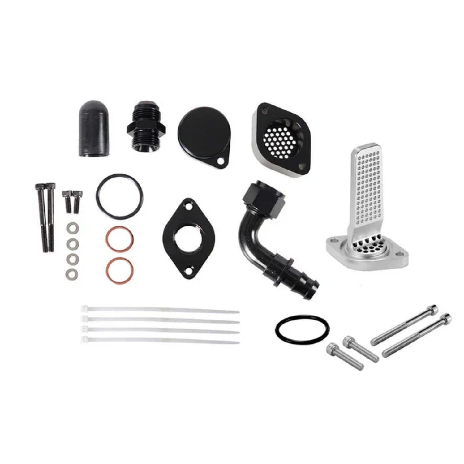 Engine Pipe Reroute CCV PCV Reroute Engine Ventilation Kit for 2011-2023 6.7L Ford Powers ...