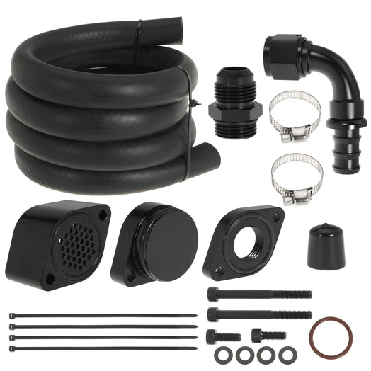 CCV Reroute/Delete Kit 2011-2025 Ford 6.7 Powerstroke F250 F350 F450 F550 w/Catch Can | EGR Performance