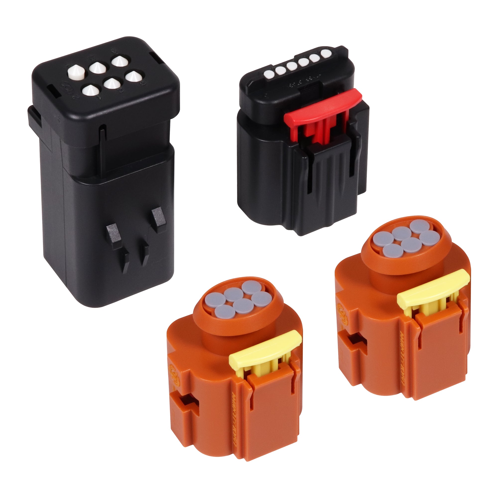 Full components display of Shibby Engineering tuner harness plug kit for 2020-2022 Ford F-250 F-350 6.7L Powerstroke