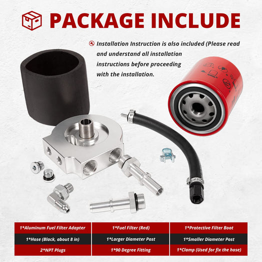 EGR Performance Fuel Filter Conversion Kit