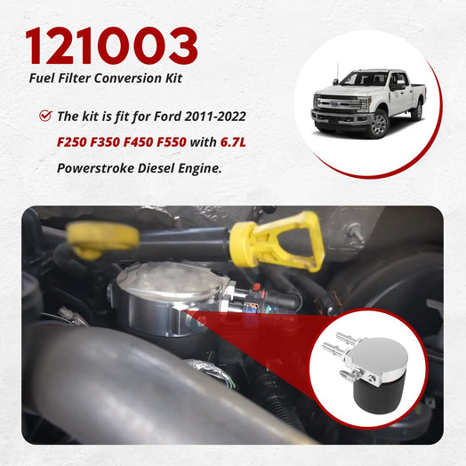 Fuel Filter Conversion Kit front view