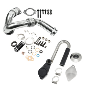 EGR Delete|Y-Pipe|Gasket & Turbo Install Kit for 2003-2007 Ford 6.0 Powerstroke F250