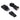 Weatherproof sealed connector plugs for 6.4L Powerstroke tuner harness, compatible with Ford F250 F350 2008-2010