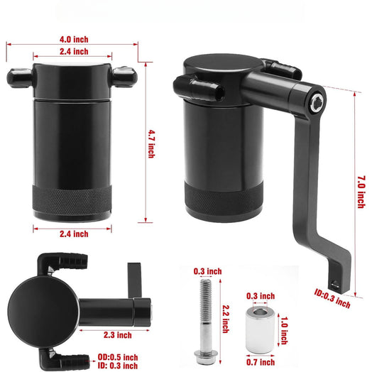 6.4L Oil Catch Can Technology Z-Bracket for 5.7 6.4L HEMI 2011-2021 Dodge Charger Challenger Chrysler 300