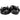 Front Leveling Lift Kit black aluminum front view