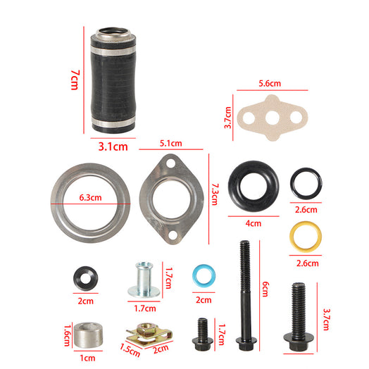 Ford E-Series 6.0L Diesel Inlet Gasket & Blue Hose