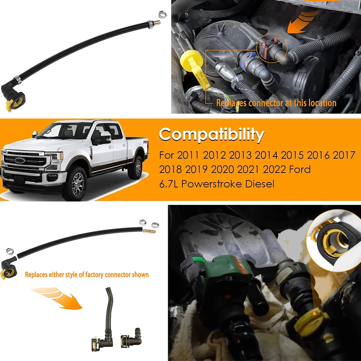 Replacement for HC3Z9J338L Fuel Line Connector Kit