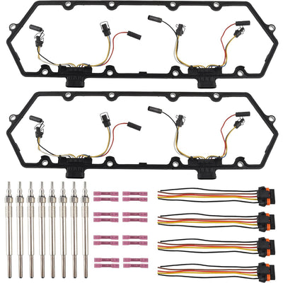 Valve Cover Gaskets Harnesses Glow Plug for 7.3L Powerstroke 1994-1997 Ford F250
