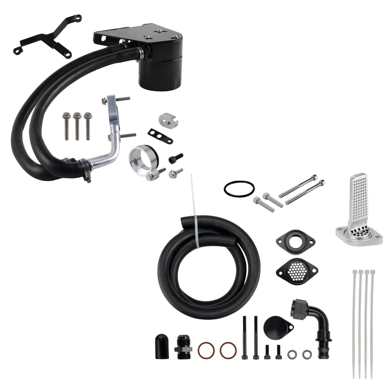 CCV Reroute/Delete Kit 2011-2025 Ford 6.7 Powerstroke F250 F350 F450 F550 w/Catch Can | EGR Performance