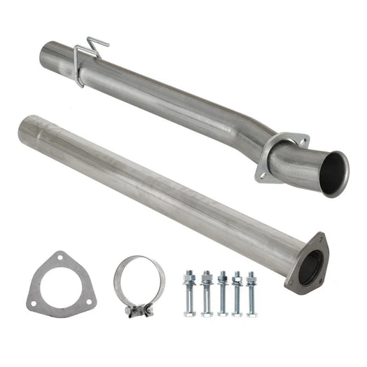 4'' Stainless Steel DPF Delete Exhaust Pipe for 2011-2023 Ford F250/F350/F450 6.7L Powerstroke - Direct Bolt-On Off-Road Upgrade