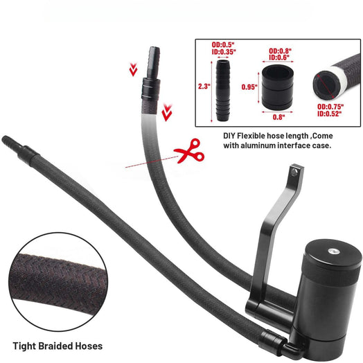 6.4L Oil Catch Can Technology Z-Bracket for 5.7 6.4L HEMI 2011-2021 Dodge Charger Challenger Chrysler 300