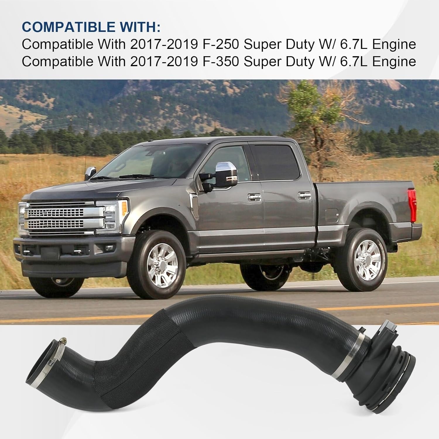 Turbo Intercooler Outlet Tube Replacement For 2017-2019 Ford F-250 F-350 Super Duty 6.7L PowerStroke