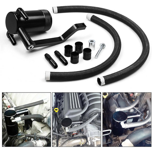 6.4L Oil Catch Can Technology Z-Bracket for 5.7 6.4L HEMI 2011-2021 Dodge Charger Challenger Chrysler 300