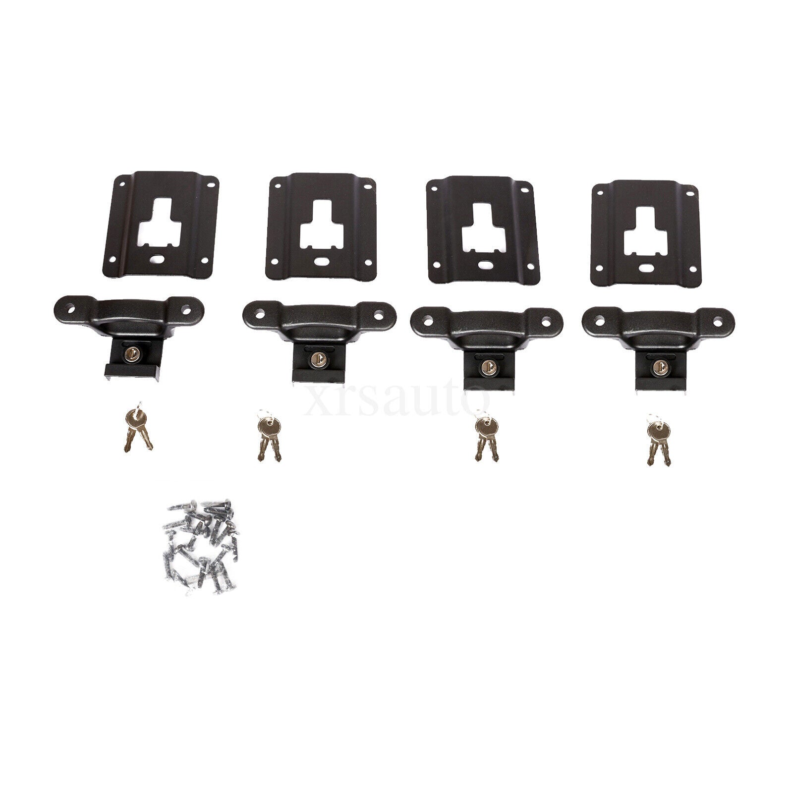 Truck Bed Tie Down Anchors Brackets & Box Link Cleats for 2015-2021 Ford F150 F250 F350 4Pcs
