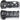 Black aluminum full unit shot valve cover set for 3.5L V6 turbo Ford F150 2013 to 2016