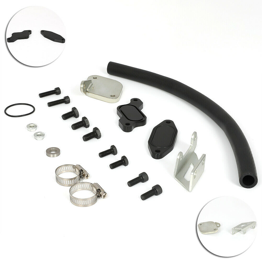 6.6 EGR Valve Delete Cooler Delete Kit for Chevy Silverado Serra 2500 3500 HD GMC 6.6L Duramax LBZ 2006 2007 Turbo Diesel