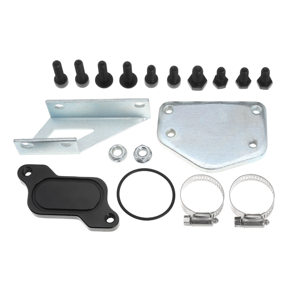 EGR Valve Cooler Delete Kit for 2004.5 2005 GMC Sierra Chevy Silverado 2500 HD 3500 6.6 Duramax LLY