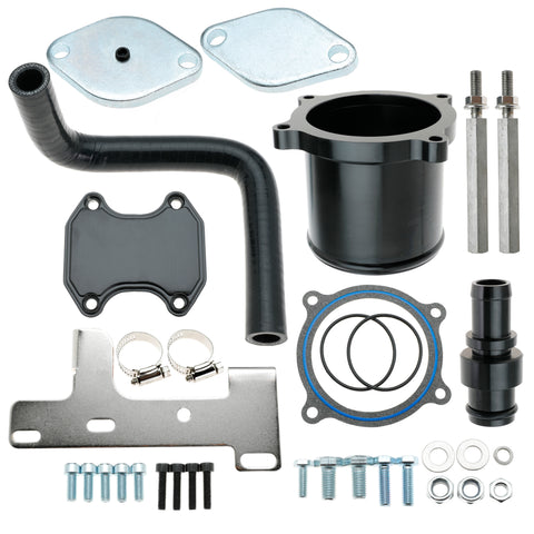 6.7 Cummins EGR Cooler & Throttle Valve Delete Kit 2010-2014 Dodge Ram 2500 3500 6.7L Cummins
