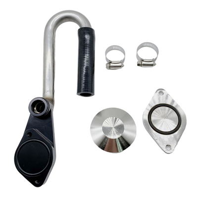 6.0L Powerstroke EGR Delete Kit for 2003-2007 Ford F250/F350 - 304 Stainless Steel & Billet Aluminum - Direct Bolt-On Off-Road Upgrade