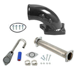 6.0L Powerstroke Diesel EGR Bypass Delete Kit&Intake Elbow Black Power stroke Diesel For 03-07 Ford F250 F350 F450 F550