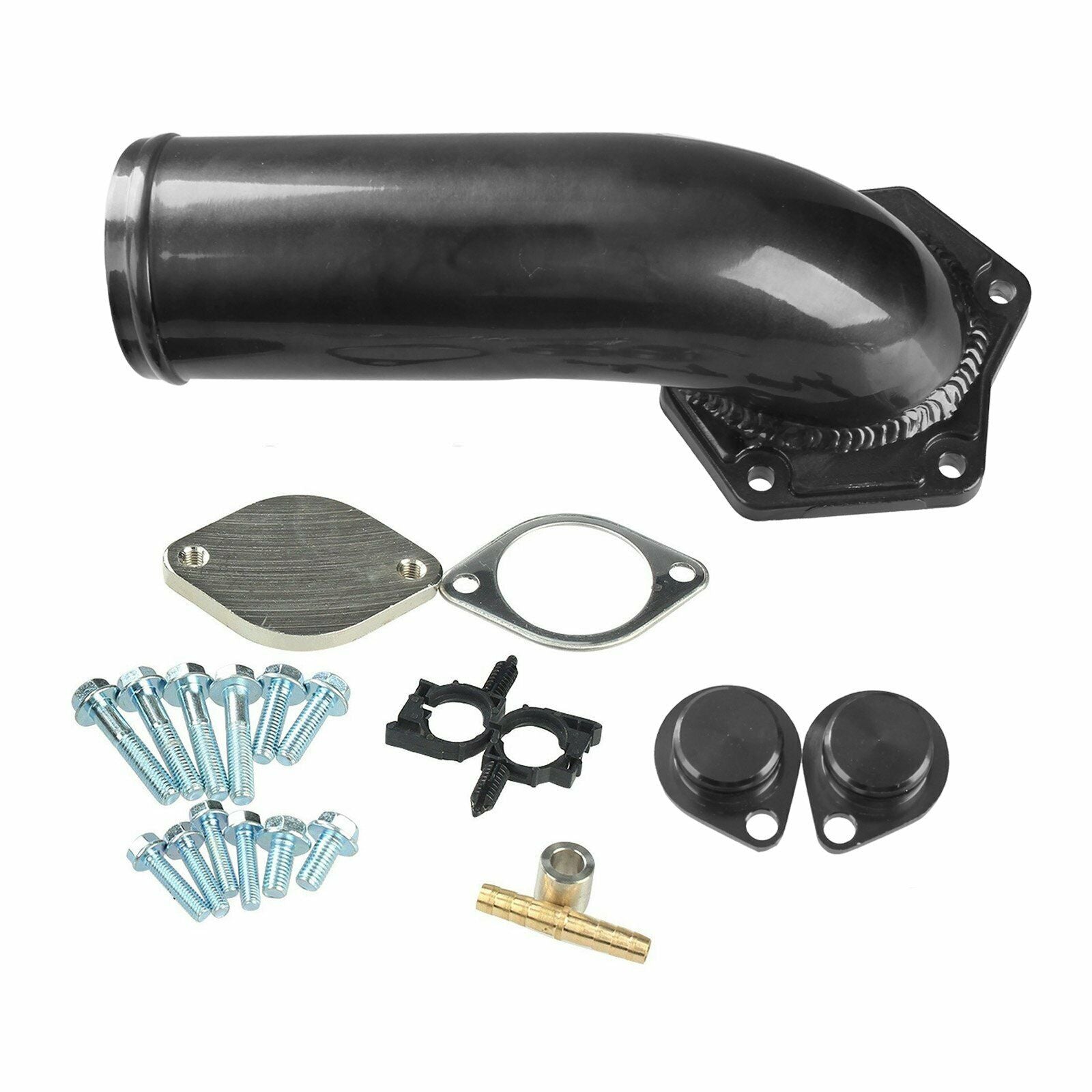 EGR Valve Delete Kit 6.4 Powerstroke Diesel with Intake Elbow for 2008-2010 Ford F250 350 450 550 6.4L Powerstroke Diesel